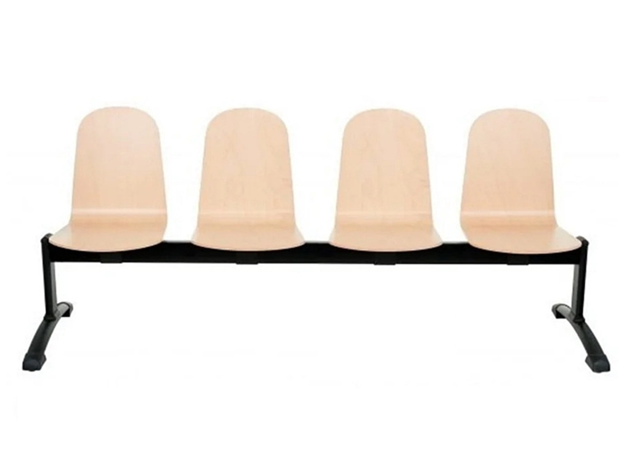 GRO-Malmo 4 Wood négyüléses várótermi pad