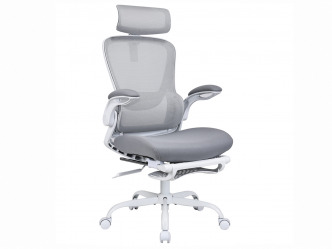 ANT-Bilberry White modern ergonomikus forgószék lábtámasszal