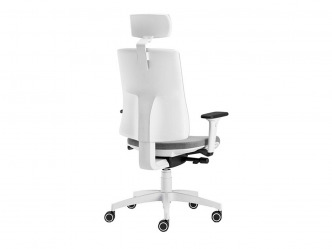 ANT-PURE standard white modern főnöki forgószék fejtámlával 2