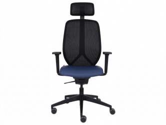 GRO-4U BS HD Black ergonomikus forgószék deréktámasszal és fejtámlával 2