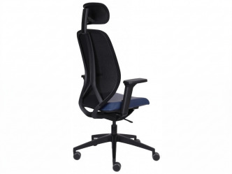 GRO-4U BS HD Black ergonomikus forgószék deréktámasszal és fejtámlával 3
