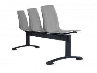 GRO-Ari 3 Black háromüléses várótermi pad 2
