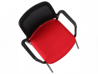 GRO-Aspen 4L BS ARM Black fémvázas tárgyalószék karfákkal 3