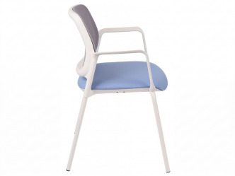 GRO-Aspen 4L WS Arm White fémvázas tárgyalószék hálós háttámlával 3