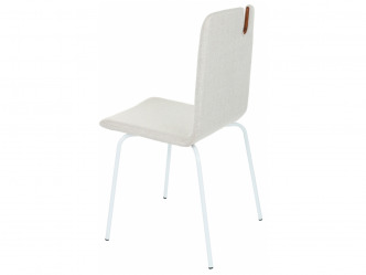 GRO-Falun Steel White modern fémvázas tárgyalószék 2