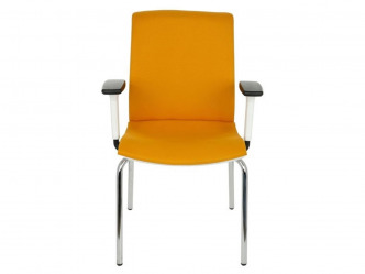 GRO-Level 4L WT R1 Chrome modern tárgyalószék karfákkal