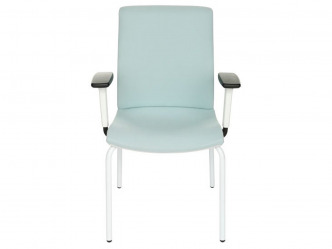GRO-Level 4L WT R1 White modern tárgyalószék karfákkal