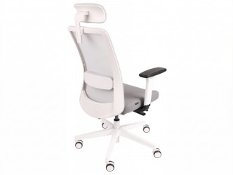 GRO-Nico WS HD White ergonomikus forgószék deréktámasszal és fejtámlával 3