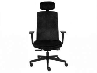GRO-Team PRO HD Black karfás forgószék fejtámlával 2