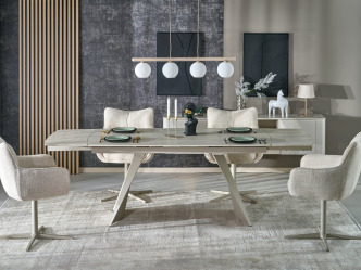 HAL-Armani modern bővíthető étkezőasztal (241 cm) 2