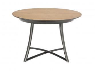 HAL-Moretti modern, kör alakú, bővíthető étkezőasztal