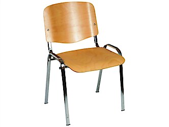 LIN-ISO Wood Crom tárgyalószék