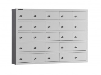 MET-BOX 5/25 NEW fali kisrekeszes értékmegőrző szekrény 25 rekesszel
