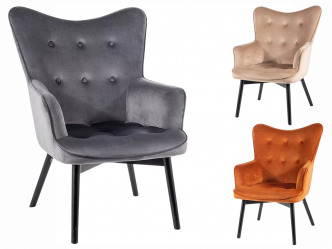SIG-Carmen Velvet modern favázas fotel