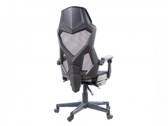 SIG-Q-939 modern gamer szék mesh kárpitozással, lábtartóval 3
