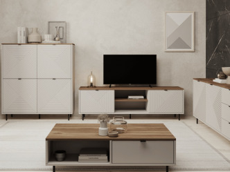 TEM-Eyco 2S/110 polcos-fiókos dohányzóasztal 3