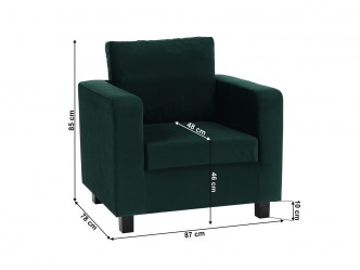 TEM-Luana modern fotel 3